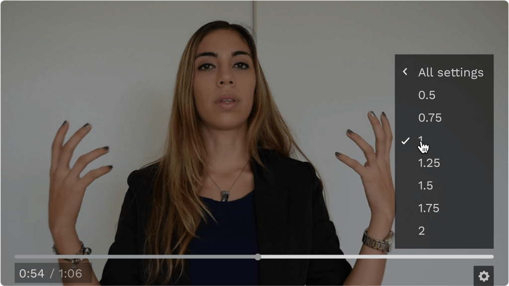 Features to help you hire with confidence 4 Video Speed