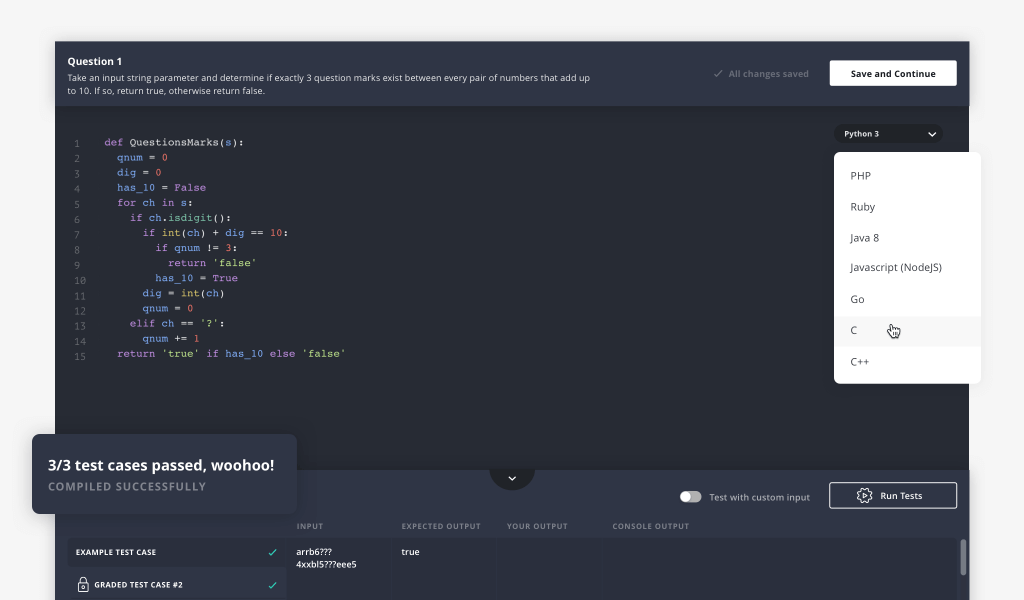 New Release: Candidate experience, coding challenges + More 2 Auto-graded Coding Challenges