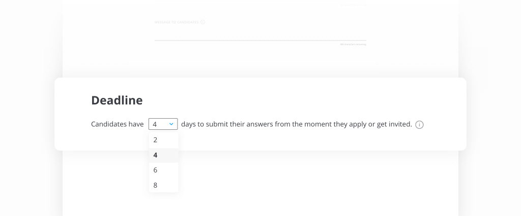New Release: Candidate experience, coding challenges + More 4 Custom Deadlines