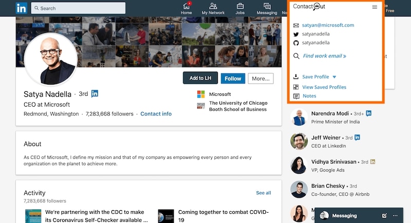 5 Amazing Free Sourcing Tools for Recruiters 1 ContactOut Sourcing Tool Screenshot
