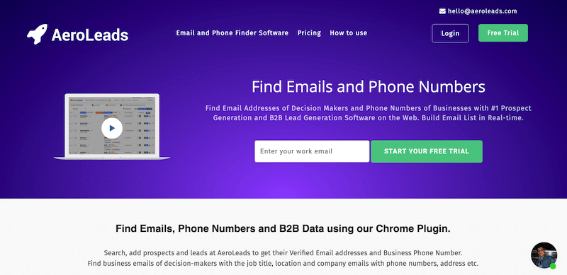 5 Amazing Free Sourcing Tools for Recruiters 4 Aeroleads screenshot
