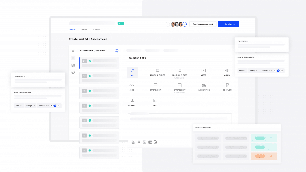 How to create a skill assessment in 5 simple steps 1 An example of how Vervoe guides you on how to create a skill assessment.