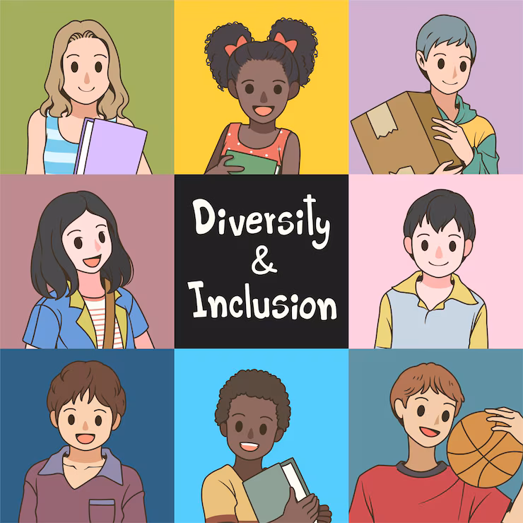 The Ultimate Guide to Diversity Hiring 3 An Image Showing Characters Representing Multicultural People.