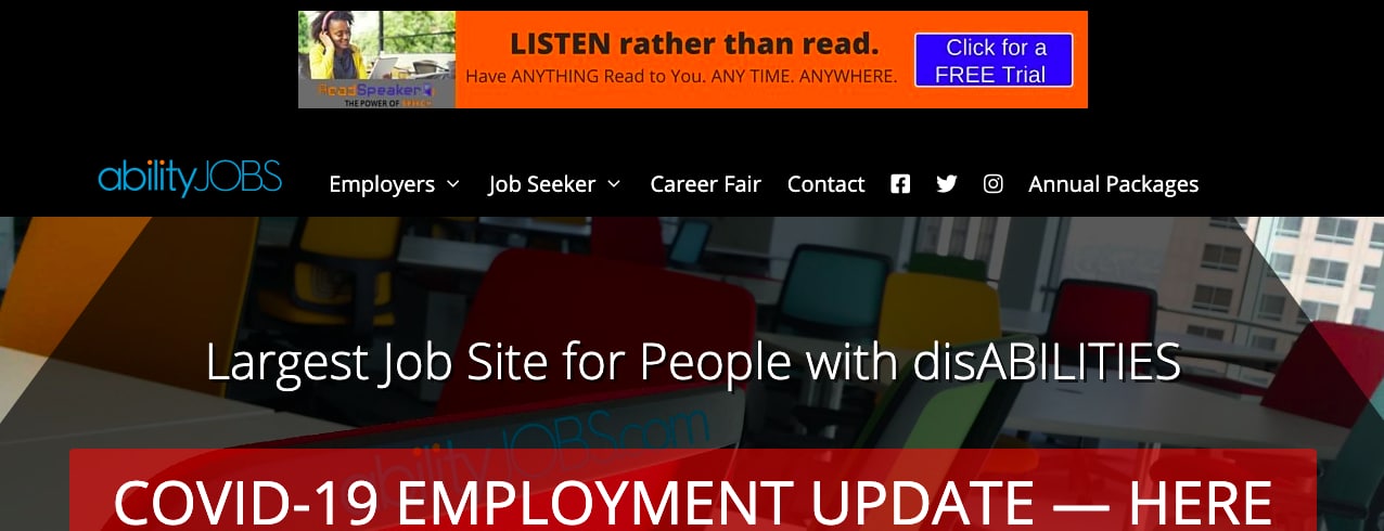 The Top 25 Diversity Job Boards for More Diverse Hiring 16 abilityJOBS Disability Employment Job Board