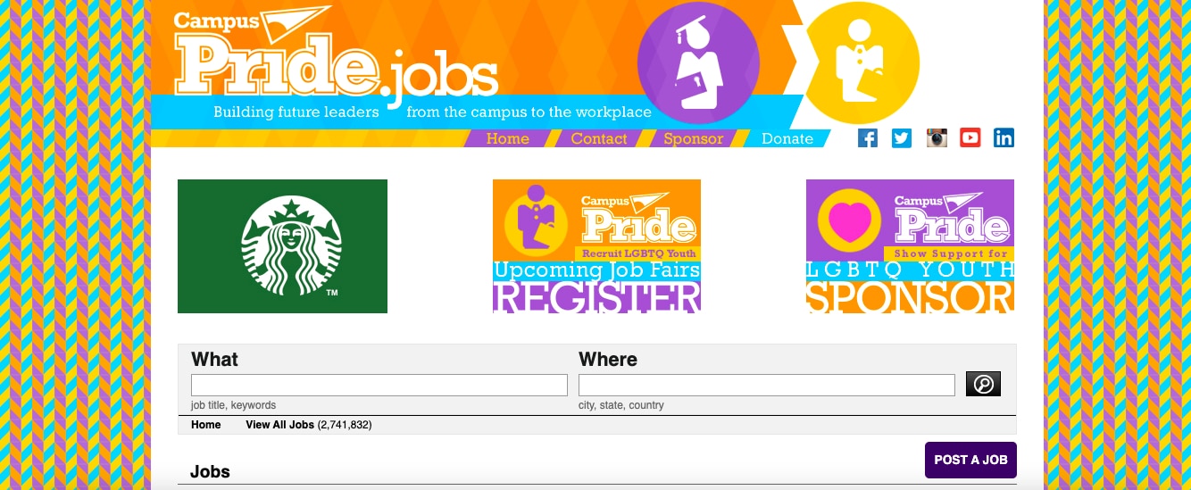 The Top 25 Diversity Job Boards for More Diverse Hiring 11 Campus Pride LGBTQ Job Board
