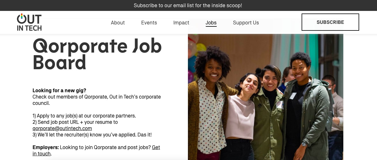 The Top 25 Diversity Job Boards for More Diverse Hiring 10 Out in Tech LGBTQ Job Board