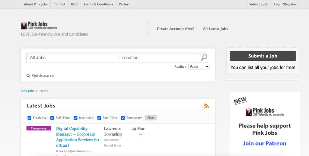 The Top 25 Diversity Job Boards for More Diverse Hiring 9 Pink Jobs LGBTQ Job Board