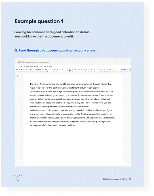 Skills Assessment 101 White Paper 4 Skills Assessment 101