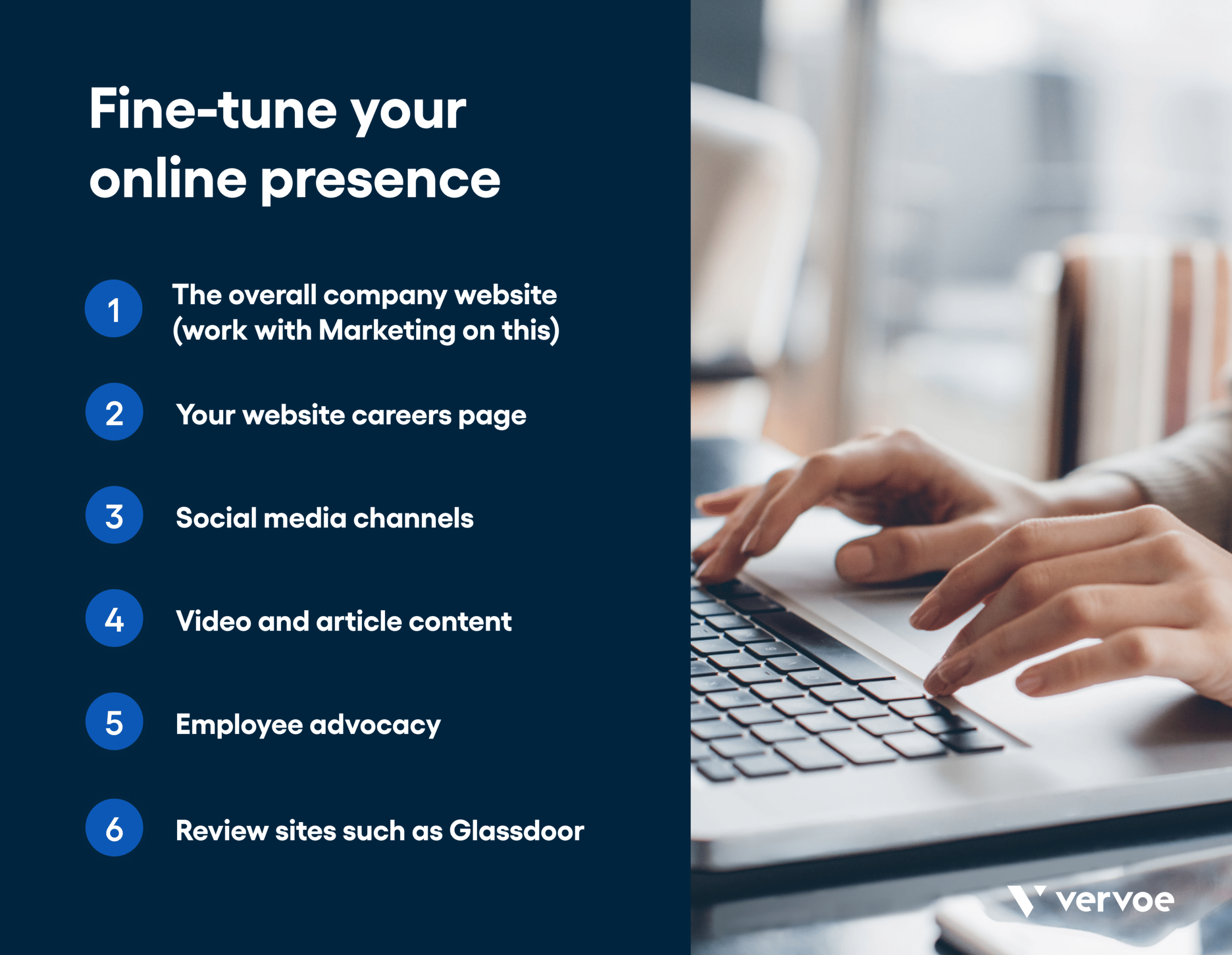 13 Recruitment Strategies That Will Transform the Way You Hire 9 Infographic showing ways to fine-tune your online presence