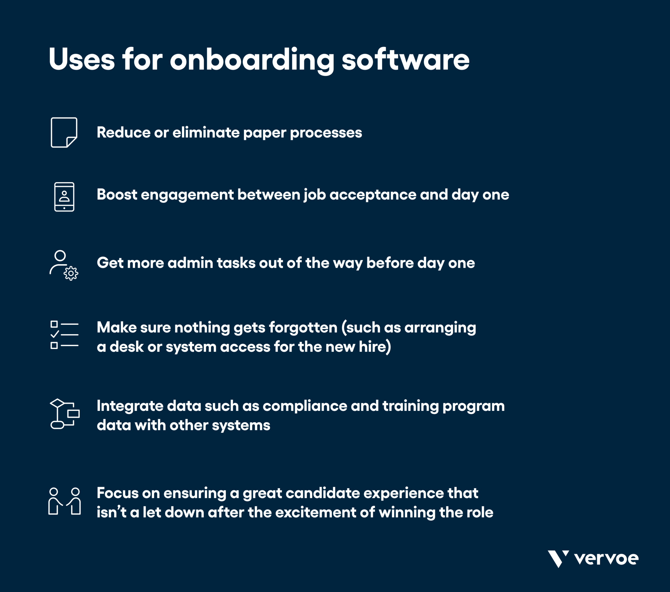13 Recruitment Strategies That Will Transform the Way You Hire 21 Infographic showing what onboarding software can be used for