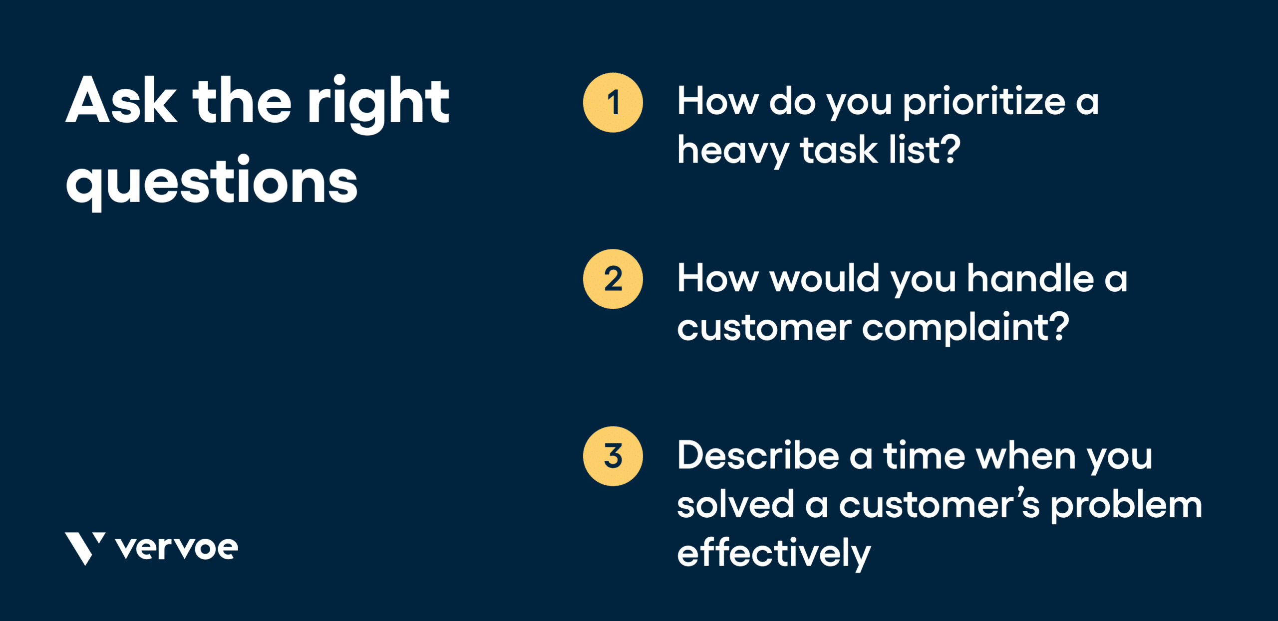 A Comprehensive Guide to Customer Service Hiring 7 Ask the right questions
