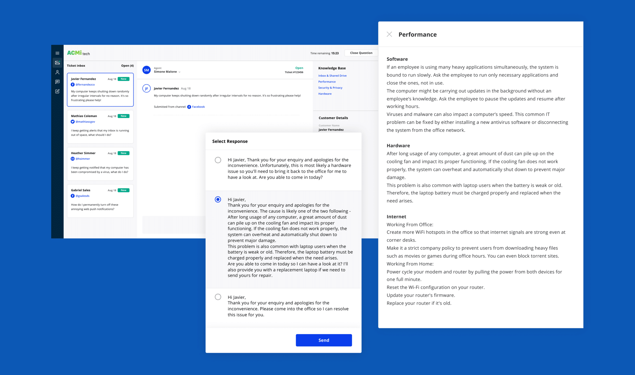 New: Introducing the Vervoe Customer Service Simulator 3 CS Simulator knowledge base and response selector