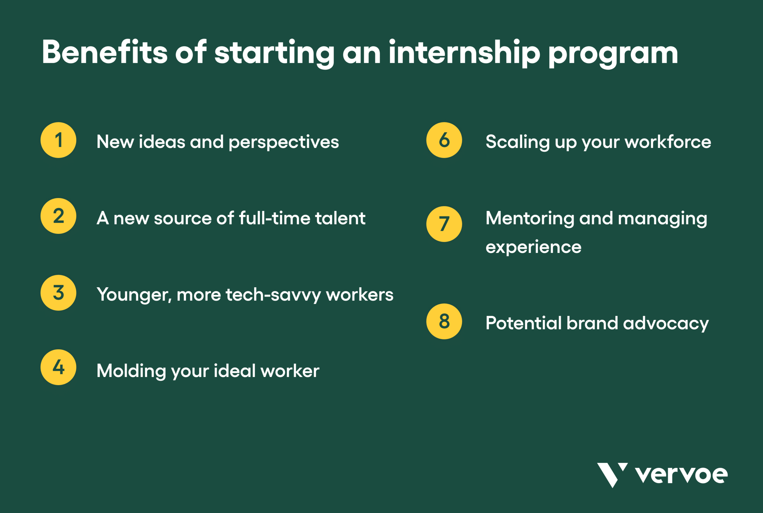 How To Hire Interns and Mold Your Company’s Next Generation of Workers 1 Benefits of starting an internship program