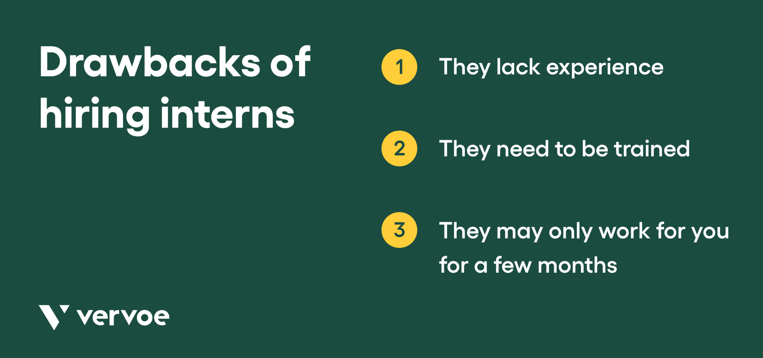 How To Hire Interns and Mold Your Company’s Next Generation of Workers 3 Drawbacks of hiring interns