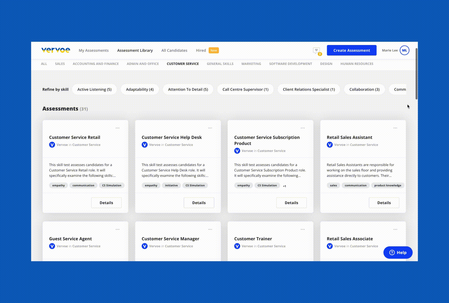 February 2022 Product Update: Candidate Emails, 30 New Assessments & More 2 30 new Customer Service Assessments