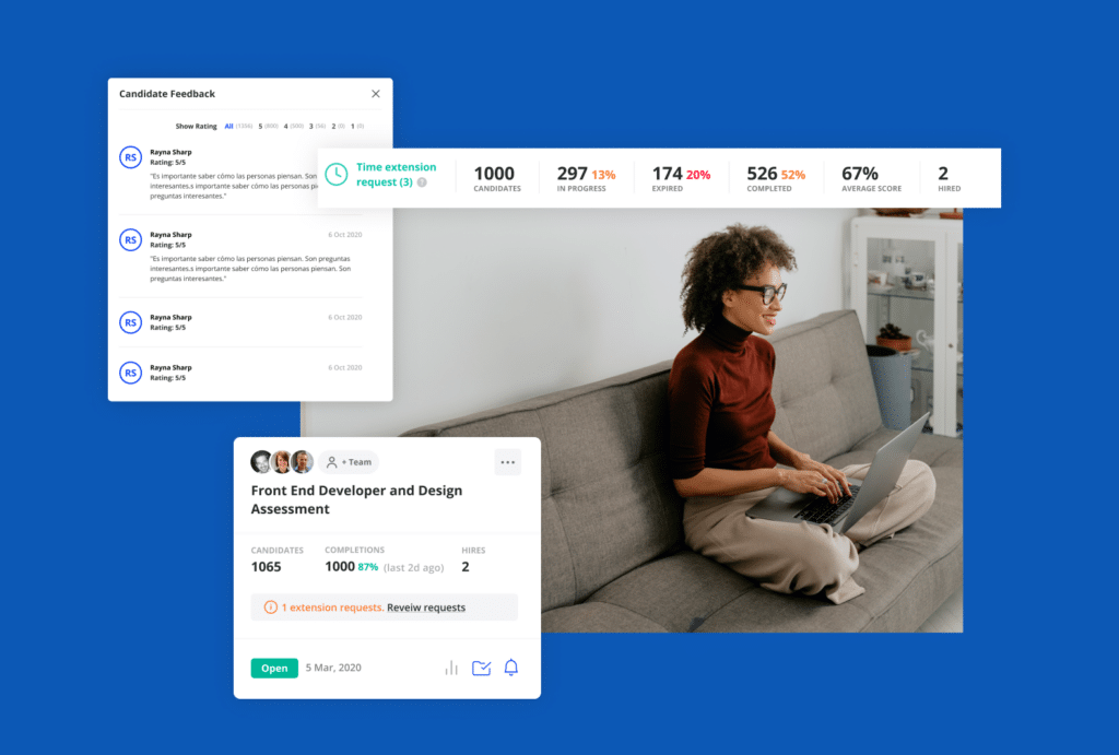 Candidate CSAT Scores, Updated Assessment Cards, and More 6 March 2022 product update