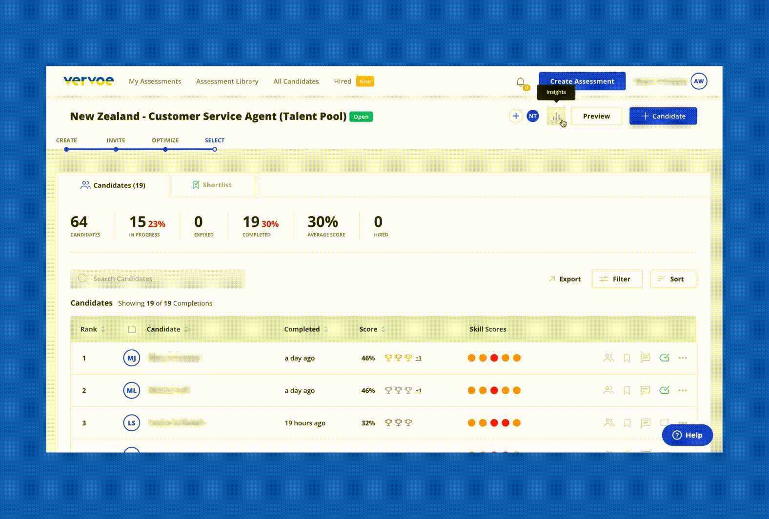 Candidate CSAT Scores, Updated Assessment Cards, and More 1 Candidate CSAT Scores