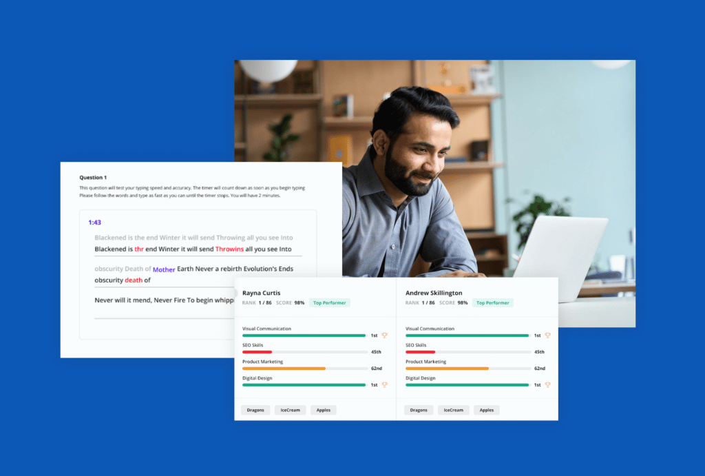 Typing Test, Close Assessment by Date, and Sharable Candidate Cards 1 June product update