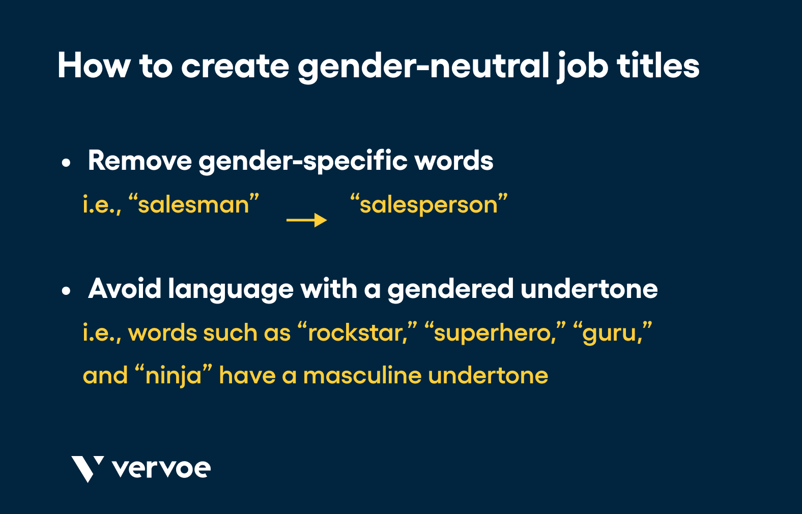 4 Examples of Gender Discrimination in Hiring Practices — And How To Address Them 3 How to create gender-neutral job titles