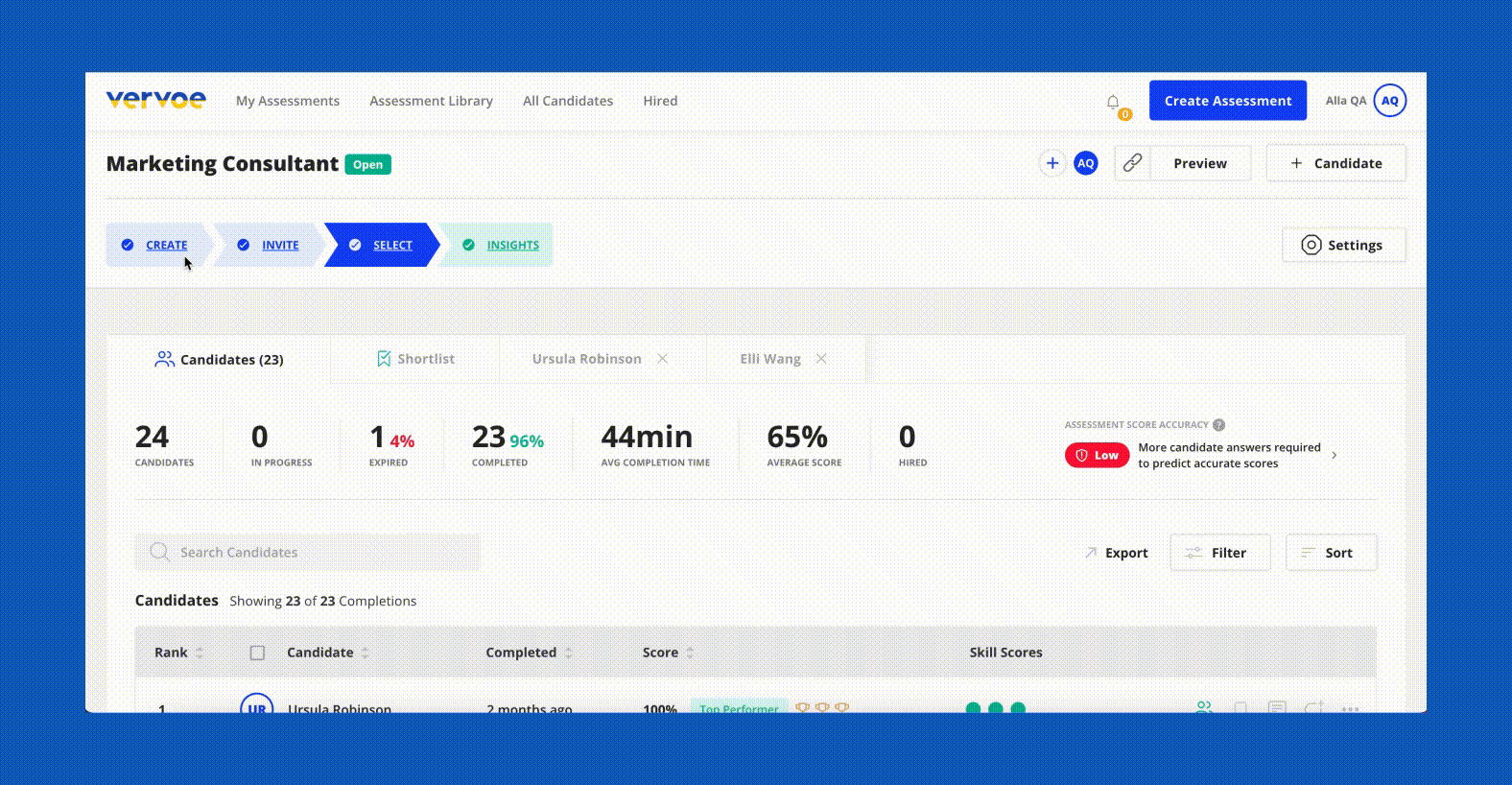 Custom Branding and URLs for Each Assessment, Unified Settings, and More 1 Assessment settings and stages