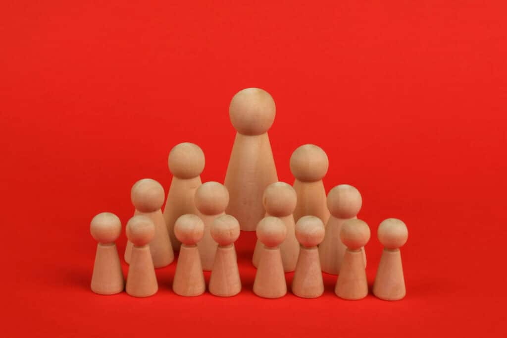 Vervoe’s Guide to Skills Taxonomy 2 Picture showing Hierarchy using wooden figures
