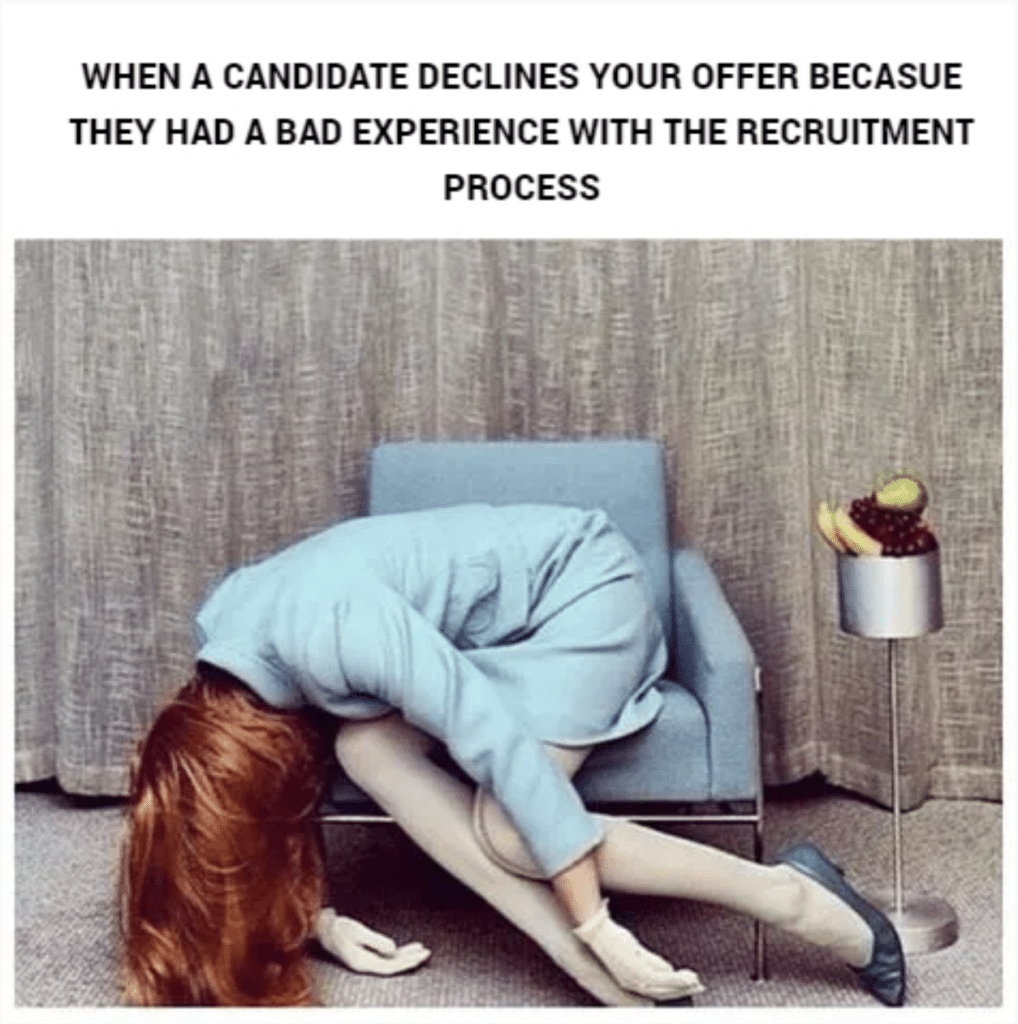 Hiring Challenges in 20 Memes 2024 Edition 6 Meme of an exhausted woman