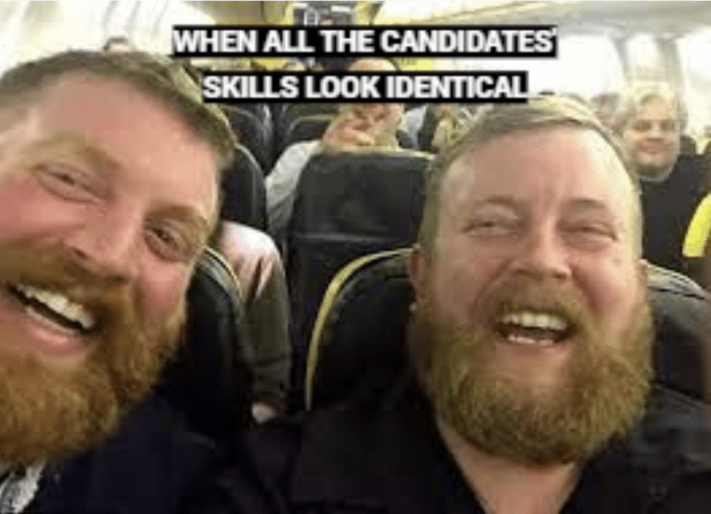 Hiring Challenges in 20 Memes 2024 Edition 17 Meme of identical men